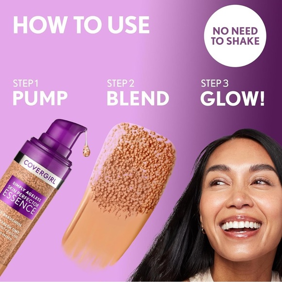 Covergirl Simply Ageless Skin Perfector Essence Hydro Fresh Tint 30ml You Pick! - Picture 2 of 14